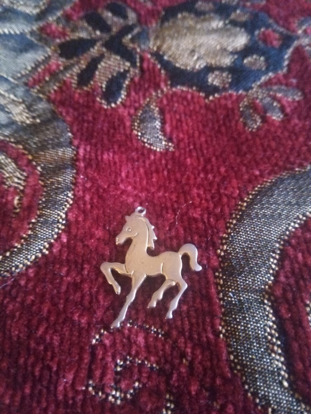 Gold Horse Pendant Bracelet Charm